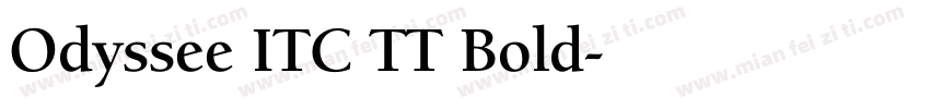 Odyssee ITC TT Bold字体转换